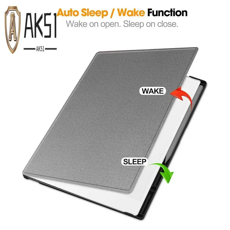 

AK51-Case For Remarkable Paper Pro 11.8 Inch Protective Case With Pencil Holder-360°Rotating Protective Stand Cover
