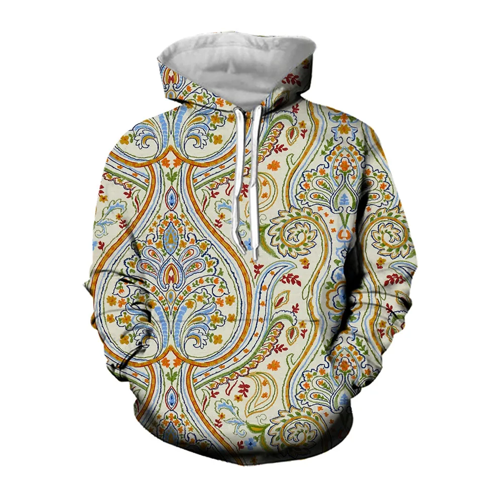 

Jumeast Y2K Paisley Vintage Mens Hoodie Length Sleeve Hooded Sweatshirts Oversized Hoodies For Men Casual Streetwear Winter Coat