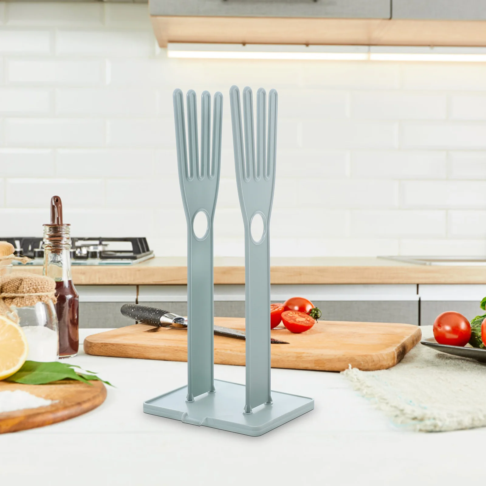 

2pcs Glove Drying Rack Kitchen Detachable Multi-Functional Sink Organizer For Gloves Dishcloths Sponge Storage Rack Cabinet