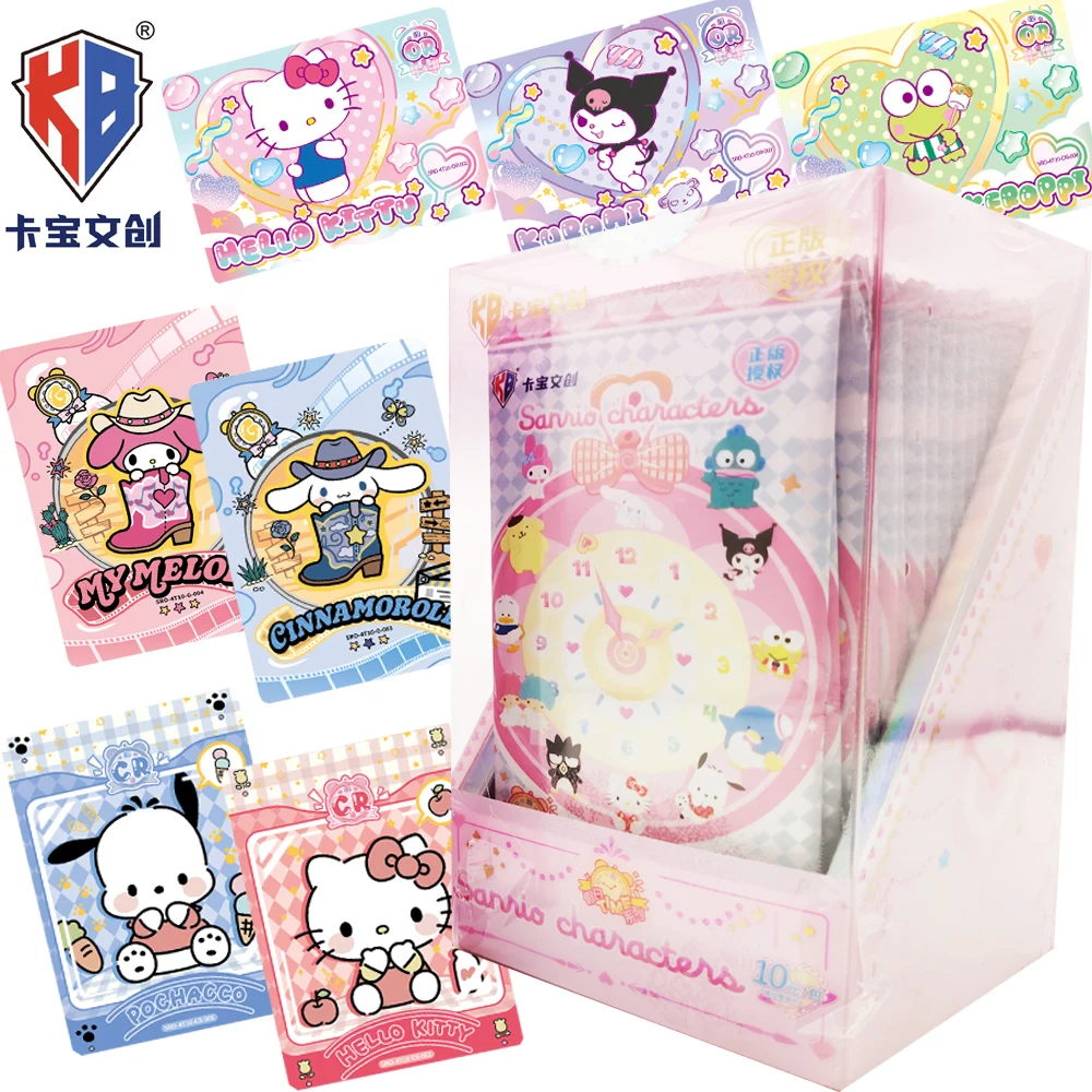 

Original Kabao Sanrio Collection Cards Cartoon Cute Cinnamoroll Hello Kitty Leisurely Joyful Time Polaroid Cards Surprise Gifts