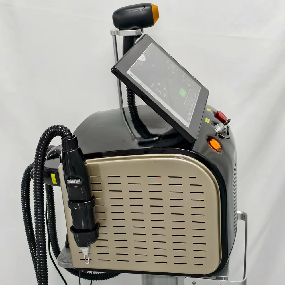 Professional Diode Laser Permanent Hair Burning Removal 808nm Epilator 4 Wave Picosecond ND YAG Q Switch Tattoo Removal Machine