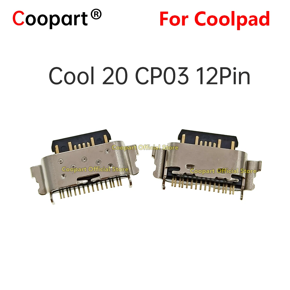 1-100Pcs Coopart New Type C USB C Charging Port Socket Connector USB Jack For CoolPad Cool 20 CP03 12Pin