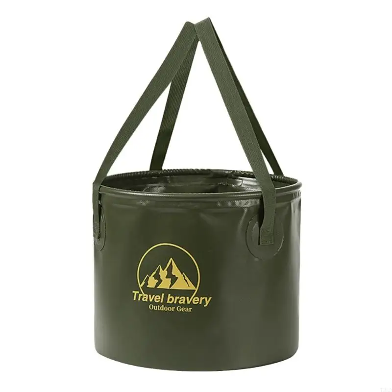 

T3LD Portable Folding Bucket Collapsible Bucket with Handle Lightweight Outdoor Basin Pail for Outdoor Fishing,Camping,Hiking