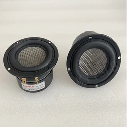 3-inch Woofer Subwoofer Speaker Hifi Amplifier Speaker 25W Home Audio Carbon Fiber Basin Waterproof Car Modified Speaker 1PCS