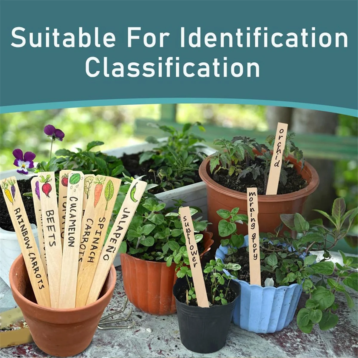 30Pcs Paint Stir Sticks, 12 Inch Wooden Paint Stirrers for Mixing, Paint Sticks for Library Markers or Plant Labels HOT