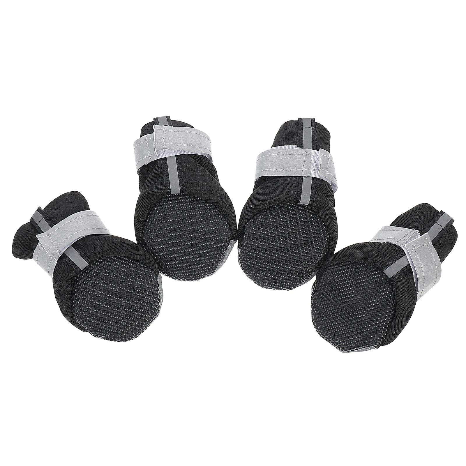 

4pcs Dog Shoes Pet Breathable Non-slip Paw Protectors Adjustable Soft Sole Reflective Design Small Dogs Puppies Indoor Outdoor