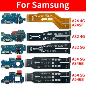 Bilashmart USB Port Charger Dock Connector Charging Board Flex Cable Samsung A24 A32 4G A34 A54 5G Main Board Motherboard Connector