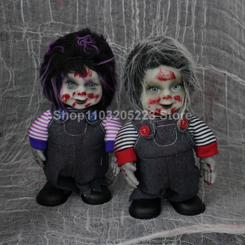 

Terrifying Halloween Joker Evil Doll, Baby Music Doll, Halloween Horror Theme Party Interior Decoration Prop, Horror Night Trick