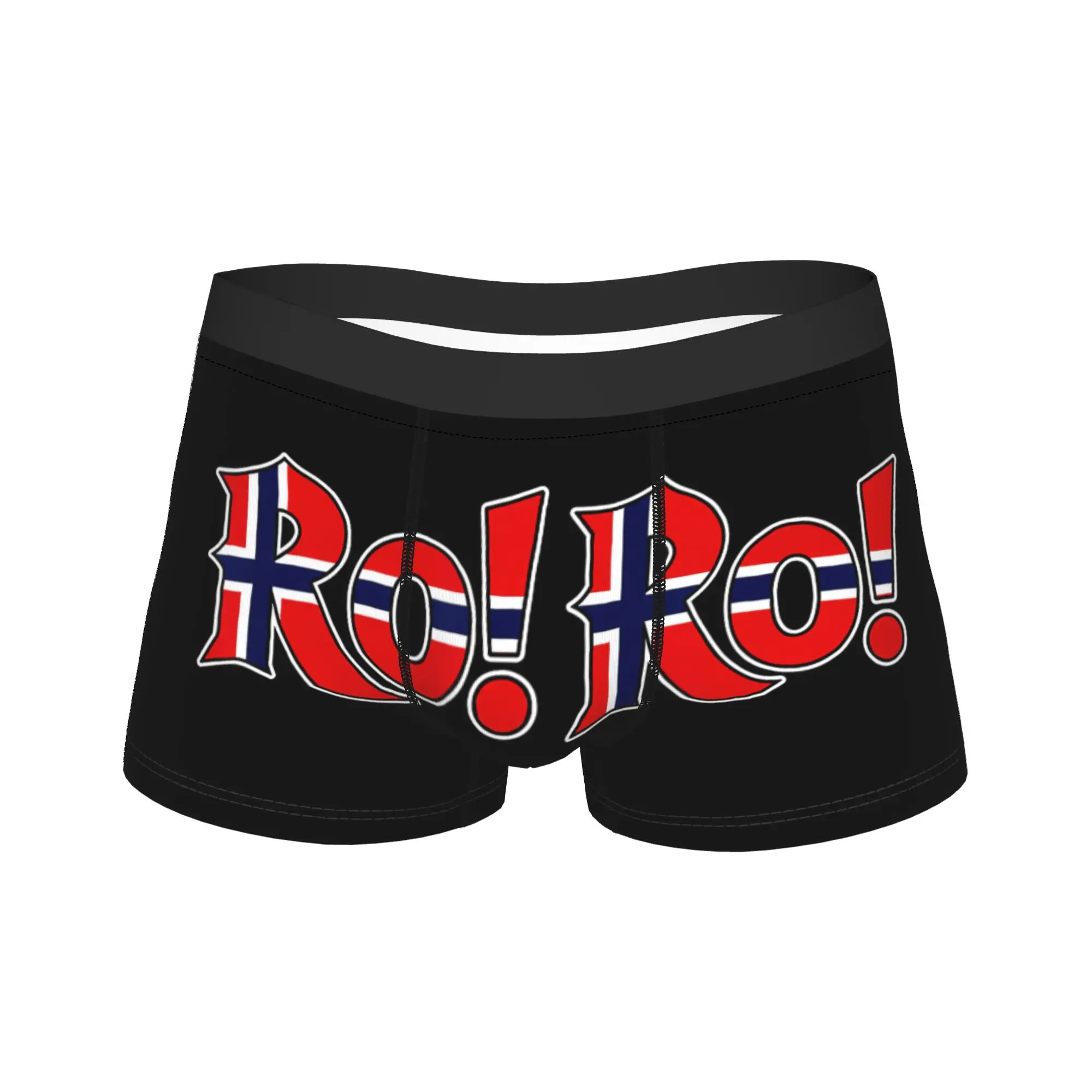 Ro Ro Norway Flag Celebration Saying Norwegian Trunk 3D Pouch Underwear Trenky Print Boxer Brief Male Underpants Large Size