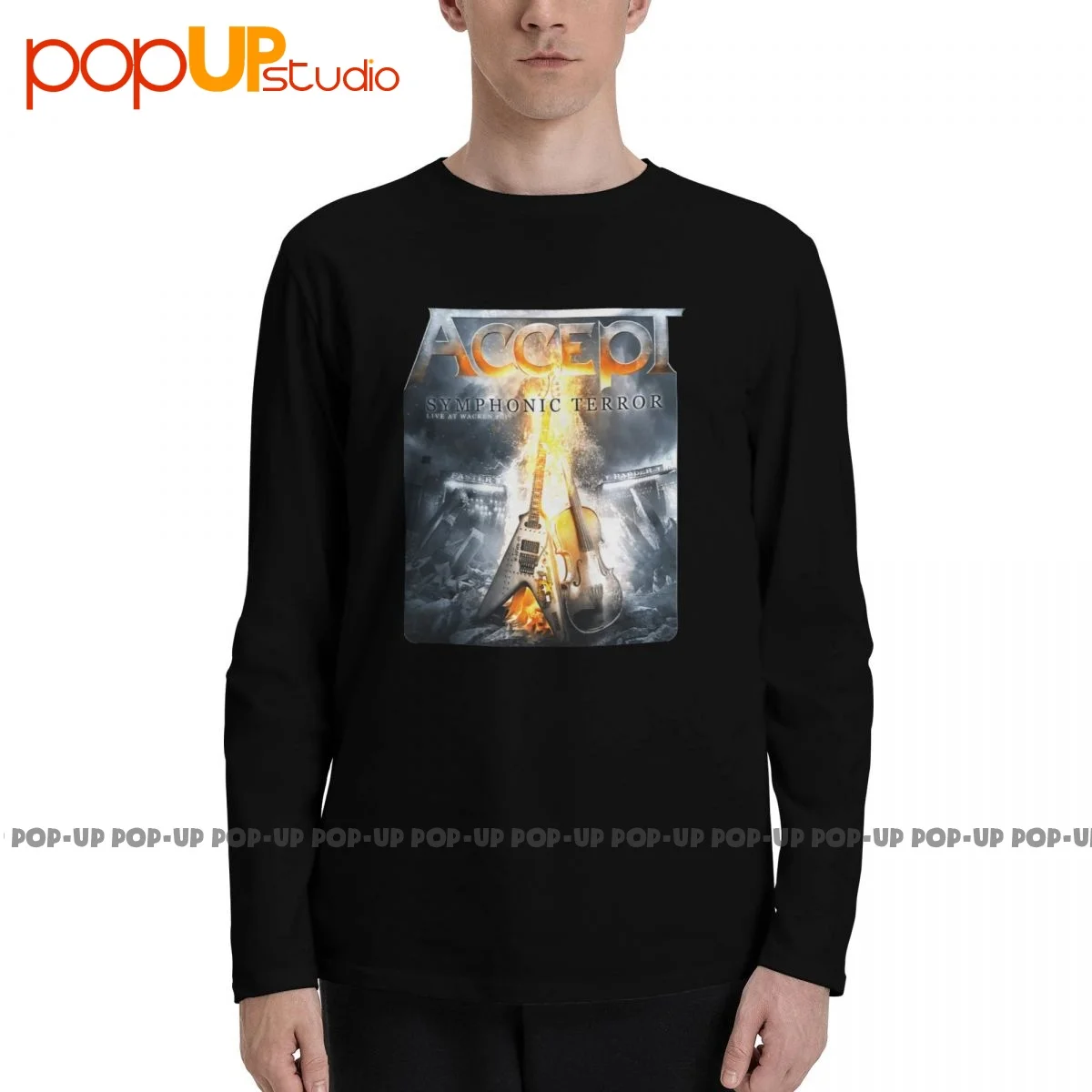 Accept Symphonic Terror Long Sleeve T-Shirts T-shirt Tee Cool Trendy Fashion Best Seller