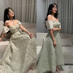 Customized Jersey Beading Draped Wedding Party Ball Gown Off-the-shoulder Bespoke Occasion  Long Dresses Classic Exquisite Pastr