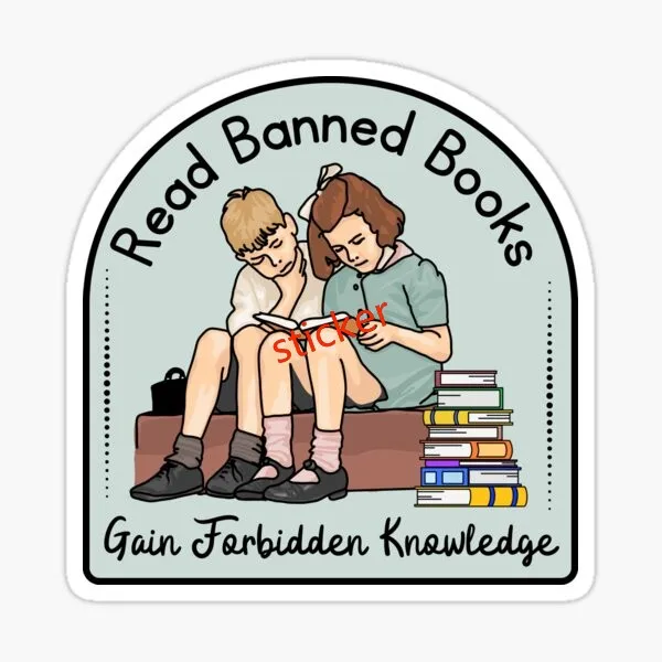 

Read Banned Books Funny Vinyl Sticker Occlusion Scratch Decal Sticker Joke Prank Stickers Exterior Accessories For Car Suv