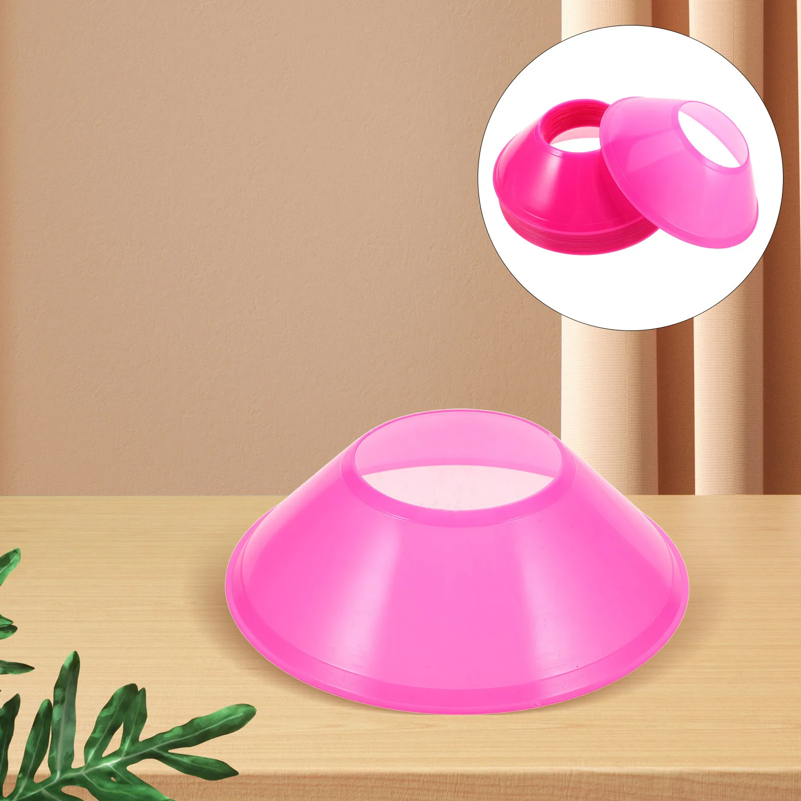 20 قطعة من مخاريط كرة القدم وكرة السلة وخفة الحركة للتدريب على اللياقة البدنية والرياضة وكرة القدم الوردية #1