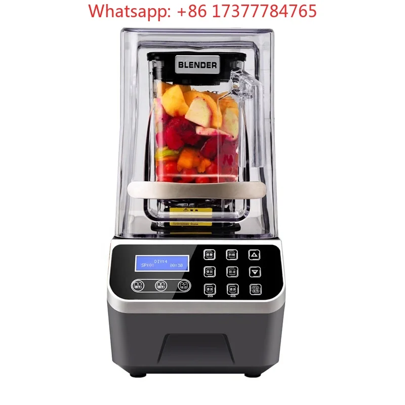 Ice Smoothies Juice Mixer Crusher, Soundproof Blender for Home & Commercial Kitchen