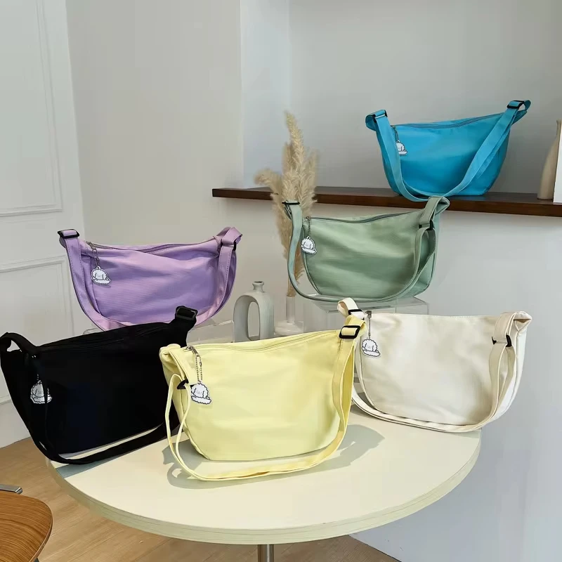 

Shoulder Bags Women Solid Harajuku All-match Simple Multifunction Handbags Large Capacity Crossbody Bags for Women Teens Purse