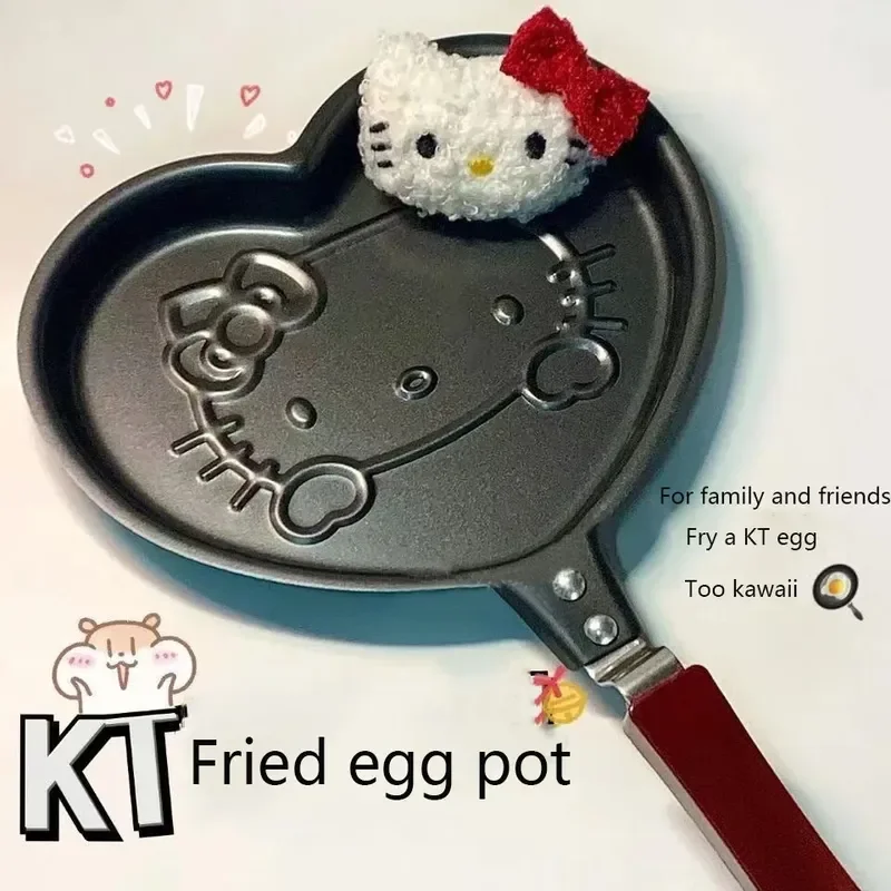 Sanrio Cartoon Kawaii Hello Kitty Mickey Cartoon Egg Pan Children'S Breakfast Non Stick Egg Pan Home Outdoor Camping Gifts