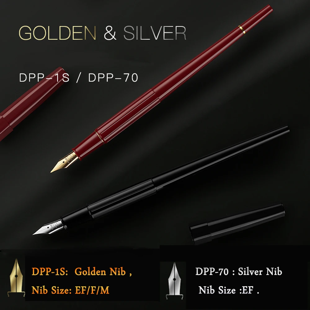 Pilot DPP-70/DPN-1S Fountain Pen EF/F/M Nib for Sketching and Outlining Supplies Stationery Pens