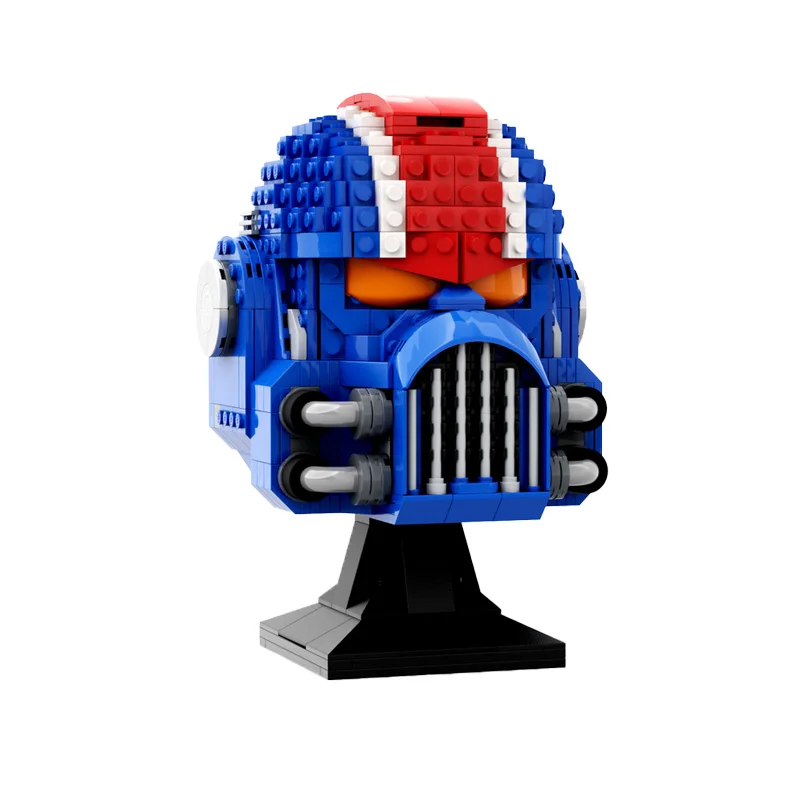 Serie spaziale MOC 748 pezzi Star Battle Movie Casco da combattimento Educativo per bambini Assemblaggio fai-da-te Modello modulare Set Regalo di compleanno