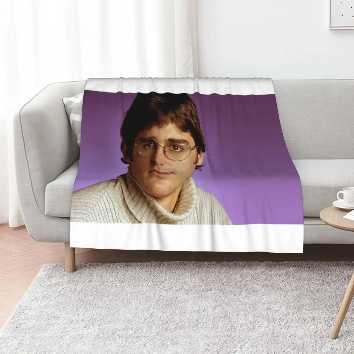 Louis Theroux, from the BBC. By Therouxgear Throw Blanket cosplay anime Bed linens Stuffeds Retros Picnic sofa bed Blankets