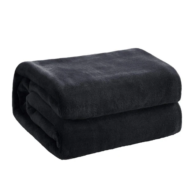 Soft Warm Coral Fleece Flannel Blankets For Beds Faux Fur Mink Throw Solid Color Sofa Cover Bedspread Winter Plaid Blankets 1