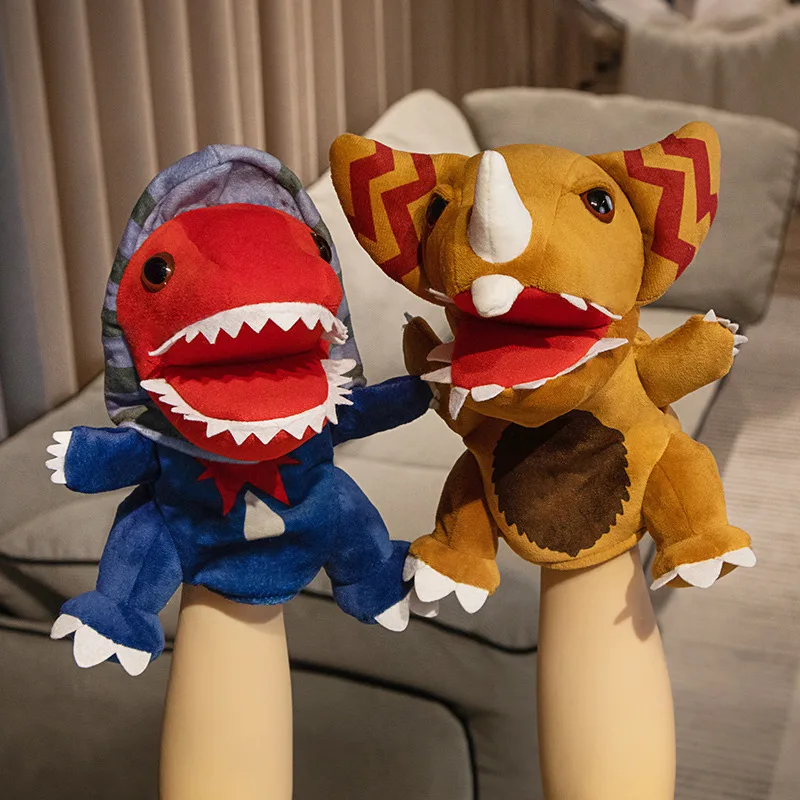 25cm Cute Monster Family Finger Puppet Role Play Educational Toys Hand Puppet Children Storytelling Props