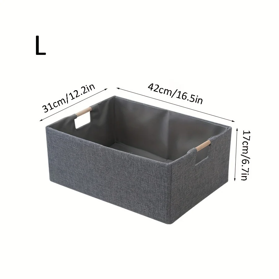 Cestino portaoggetti per pannolini con manico in legno, cestino portaoggetti pieghevole, scatola portaoggetti in tessuto, decorazione della stanza dei bambini