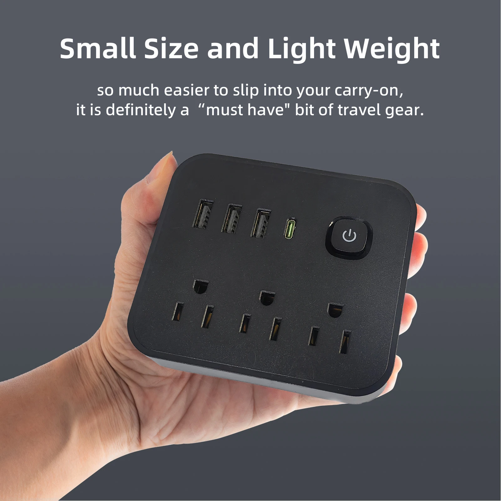 Power Strip US Plug AC Outlets Multitap Socket Extension Cord Electrical With USB Type C Fast Charging Network Filter Adapter