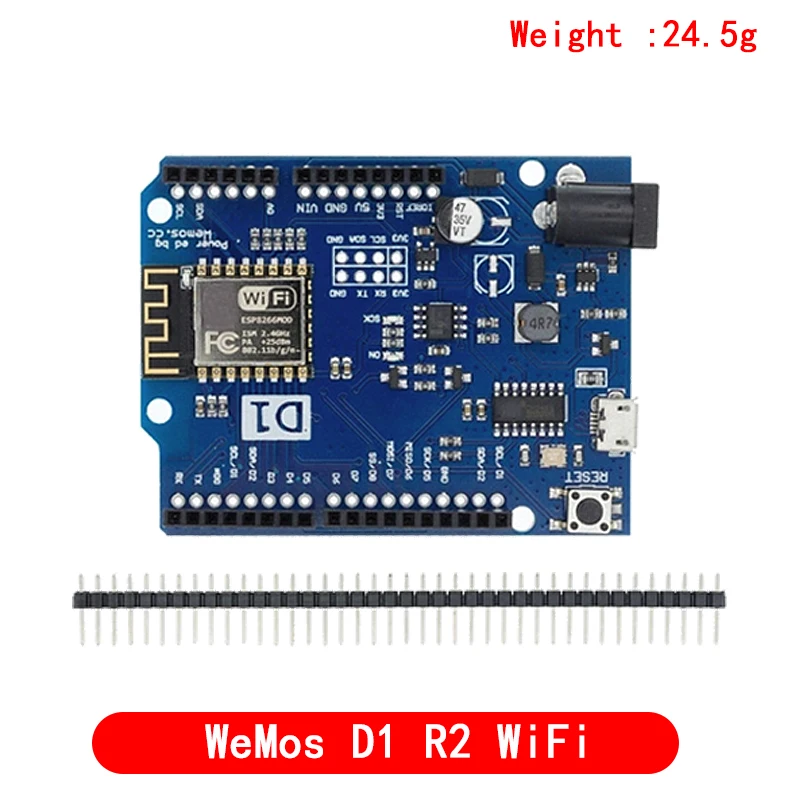 Placa de desarrollo WeMos D1 UNO R3 CH340 CH340G WiFi, placa de desarrollo basada en ESP8266, escudo PCB electrónico inteligente para Arduino, Compatible con IDE, ESP-12E