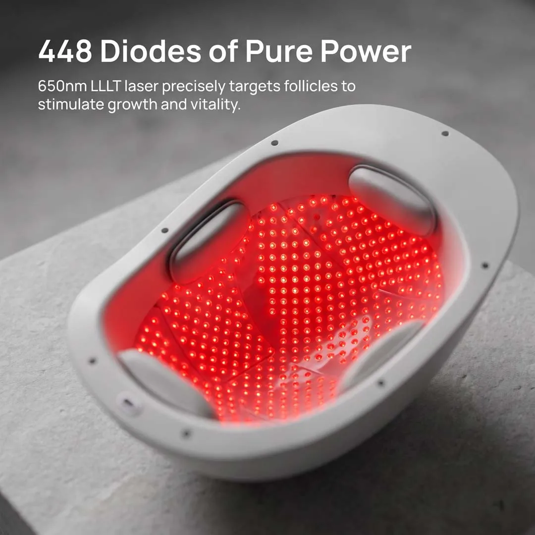 650nm 448pcs Diodes 2240mW Low Level Laser Therapy Cap Anti Hair Loss Treatment Helmet for Damaged Lackluster Hair Care