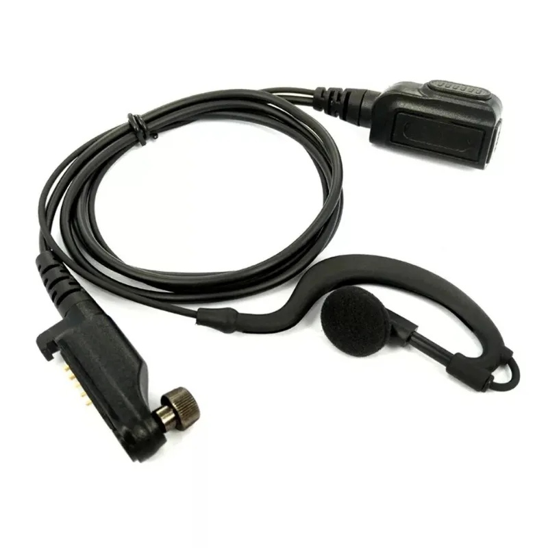 سماعة أذن مزودة بميكروفون لـ HYT Hytera PD600 PD602 PD605 PD662 PD665 PD680 PD682 PD685 X1p X1e اتجاهين راديو لاسلكي تخاطب