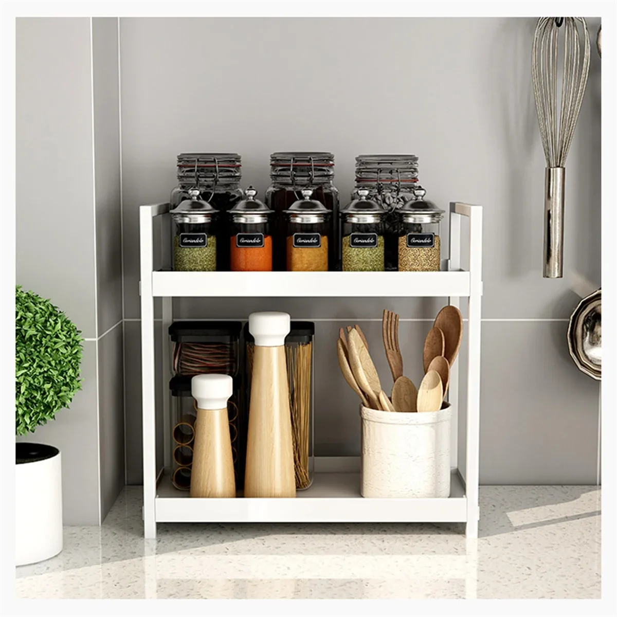 

Полка для хранения на столешнице в ванной комнате, косметическая полка, кухонная полка для специй-X50A