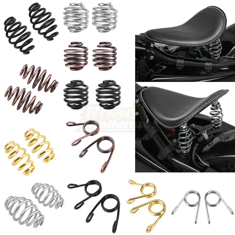 Solo Seat Saddle Seats Spring for Harley Dyna Fatboy Sportster Softail XL1200 XL883 Bobber Chopper XL 883 1200