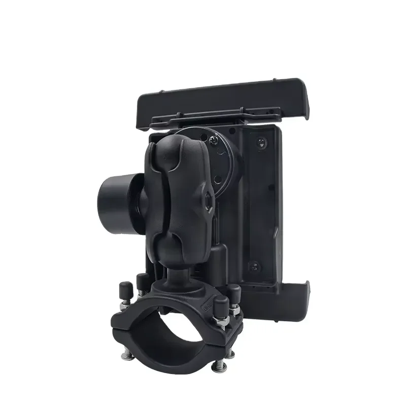 Heavy Duty Metal Tablet Stand with 1.5 Inch Ball Mount Adjustable Car Truck Holder Base Drill Compatible Locking Mechanism