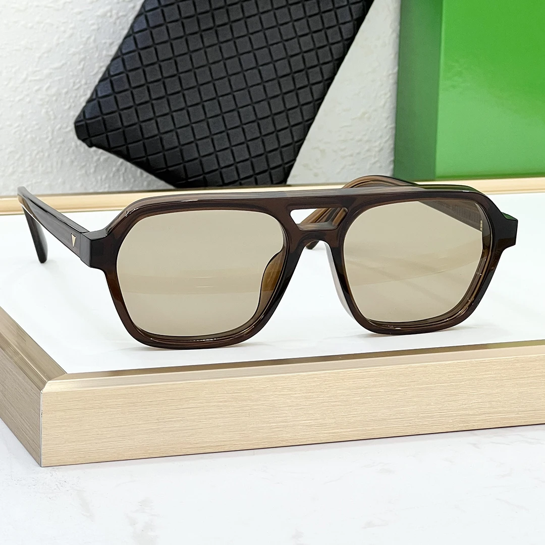 

1366 designer Italian style sunglasses for men casual business acetate fiber retro square vacation black glasses for women