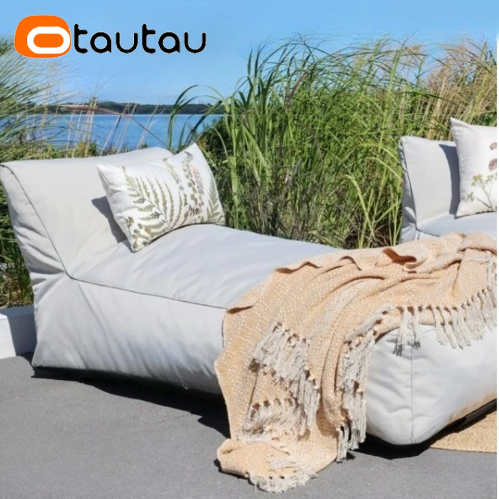 OTAUTAU extérieur Oxford pouf chaise longue couverture piscine flotteur canapé-lit Pouf SF508【Pas de remplissage! Besoin d'acheter remplisseur par vous-même!】