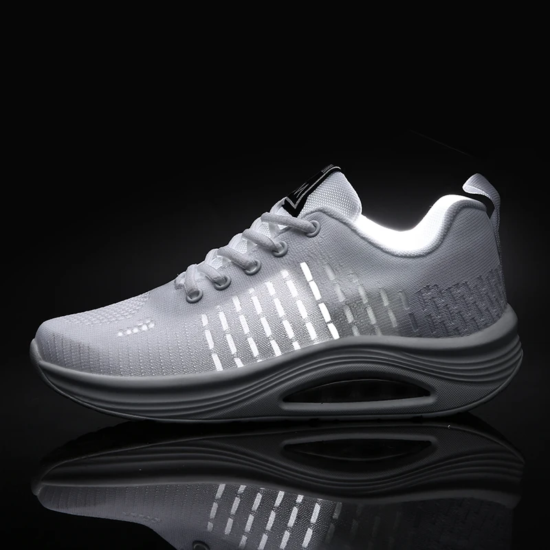 Sneakers Women Walking Shoes  Fashion Air Cushion Thick Bottom Trekking Shoes Breathable Casual Shoe