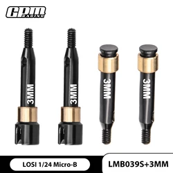 GPM 4140 Carbon Steel Front & Rear Drive Shafts +3mm Or +5mm Wide For LOSI 1/24 Micro-B