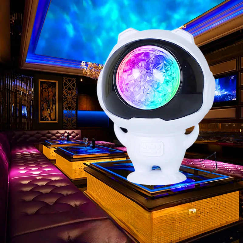 

LED colorful little magic ball light KTV dancing rotating color ambient light astronaut flame water pattern stage light ornament