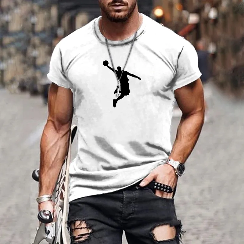 3D Print Men's T-shirts Summer Polyester O-Neck Breathable Short Sleeve Loose Tops Tees Oversized T Shirt Men Clothing 6XL