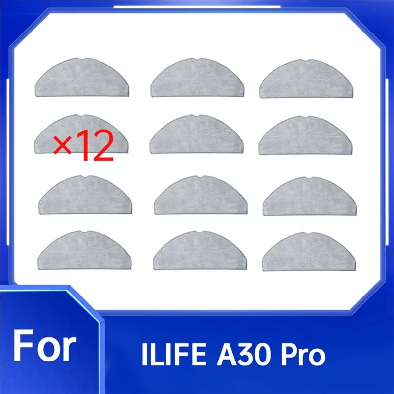 A35R 12 قطعة وسادة الممسحة لـ ILIFE A30 Pro ملحقات المكنسة الكهربائية وسادات الممسحة قطع غيار #4