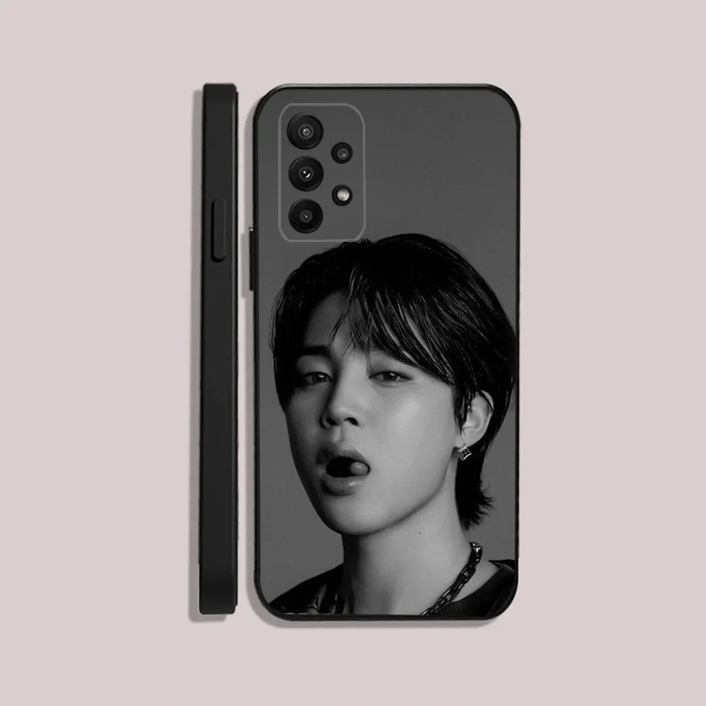 Park Ji-Min K-Kpop B-T-S Phone Case For Samsung S24,23,22,30,21,10,9,Ultra,Plus,Lite,FE,5G Black Soft Case