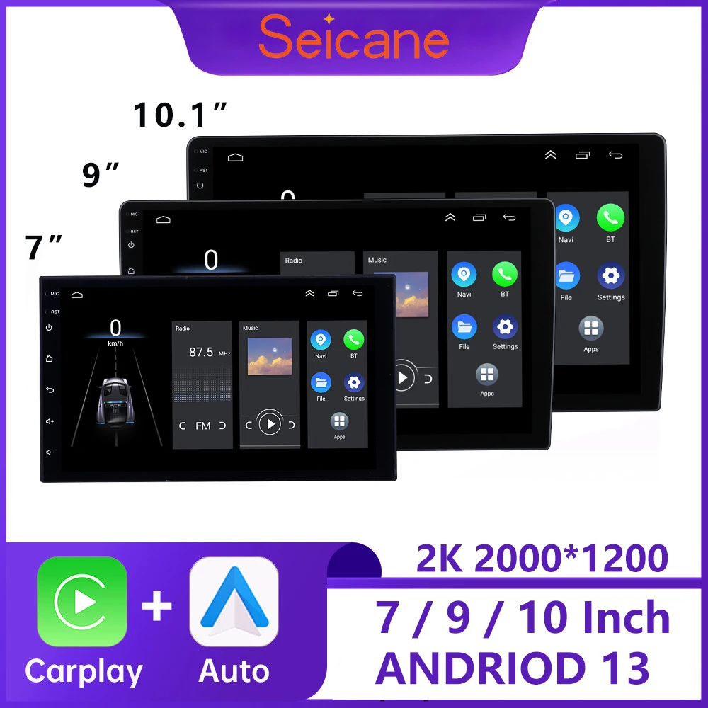 7 9 10 inch 2 din Android 13 Carplay Universal Car Radio Stereo GPS for hyundai vw toyota honda nissan kia Multimedia Player