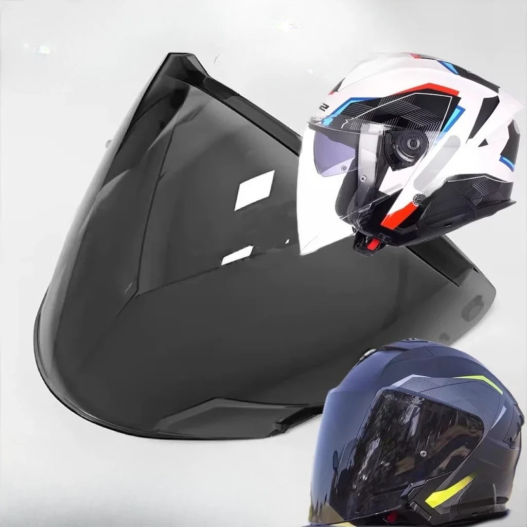 Helmet OF618 Lens Three-quarter Half Helmet Electroplated Night Vision Universal Helmet Mirror
