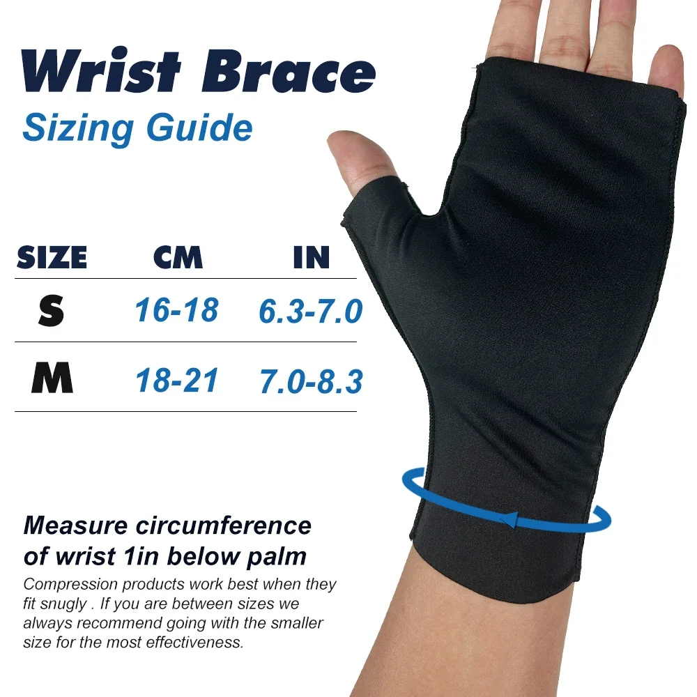1 Pair Winter Thick Stretchy Fingerless Mittens Half Finger Gloves for Office Typing Phone Operation Arthritis Care