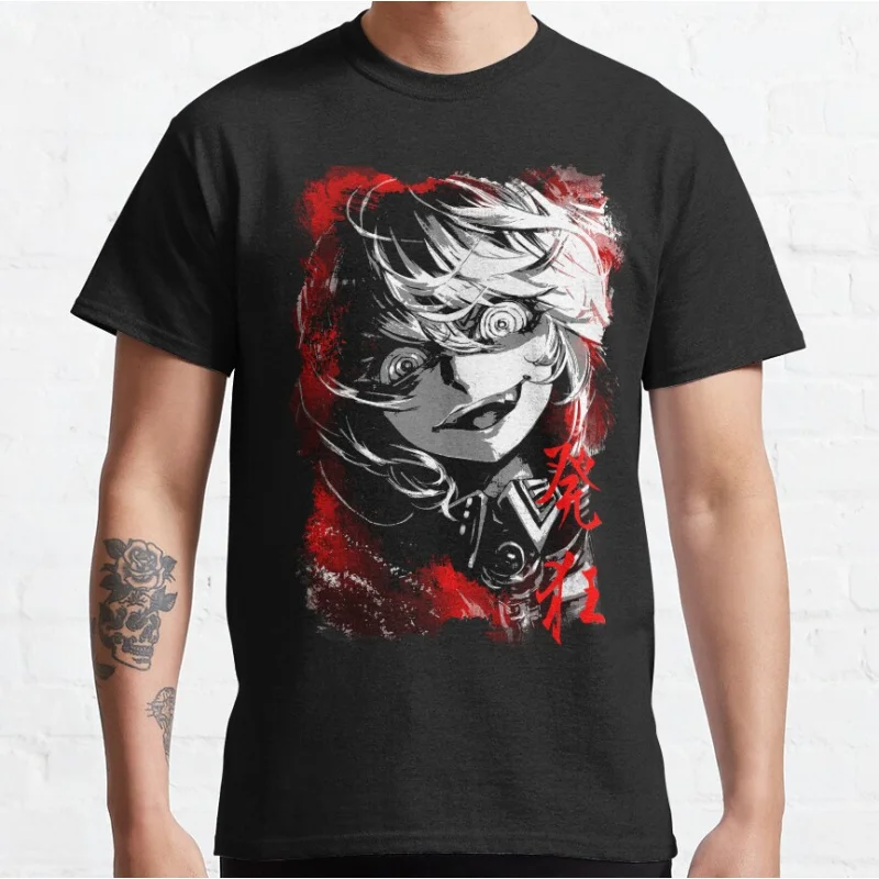

Youjo Senki The evil Tanya Degurechaff Kawaii Anime girls Cute Manga otaku Short-sleeve crewneck T-shirt large size Adult Tops