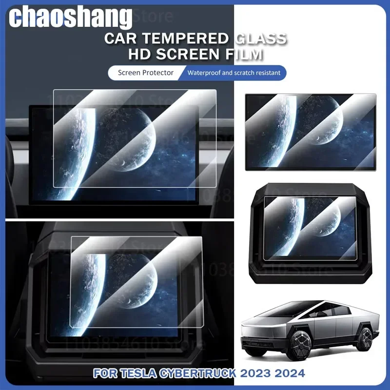 

Tempered Glass Screen Protector For Tesla Cybertruck 2024 2023 Center Console Anti Glare HD Screen Film Protection Accessories