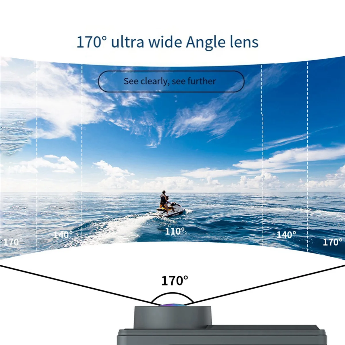 

CHCH WiFi Anti-Shake Action Camera 5K 30FPS Dual Screen 170° Wide Angle 30M Waterproof Sport Camera with Remote Control