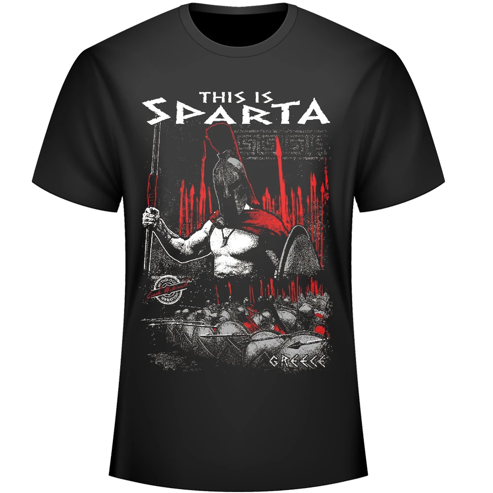 This Is Sparta. Molon Labe. Fashion Design Greece Warrior T-Shirt. Summer Cotton Short Sleeve O-Neck Men\'s T Shirt New S-3XL