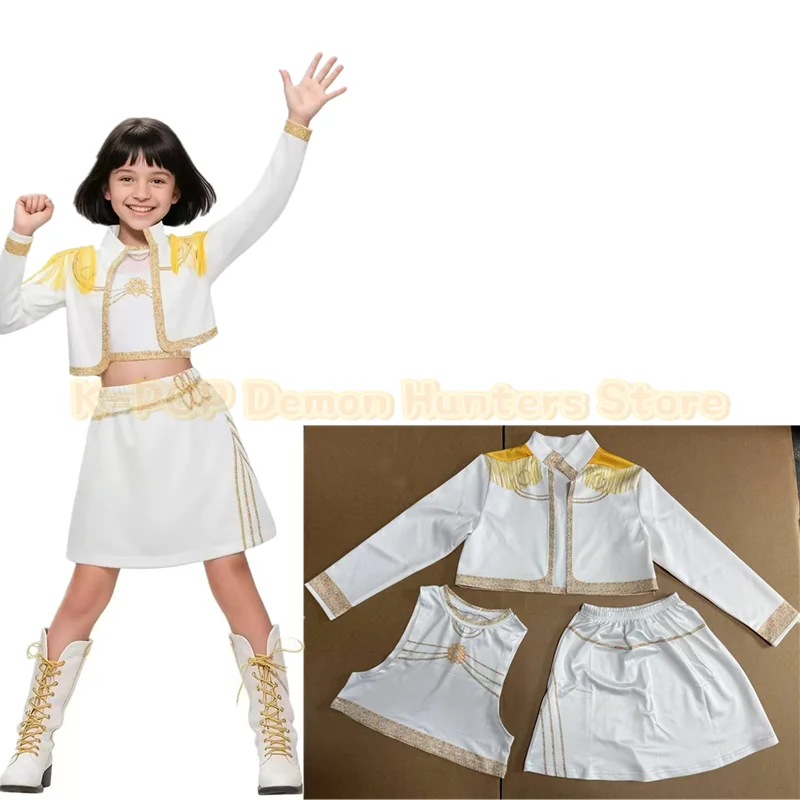 Nuevos estilos, gran oferta, disfraz de Anime Kpop Demon Hunter, disfraz de Rumi Zoey Mira, Cosplay para niñas, ropa para el escenario para niños