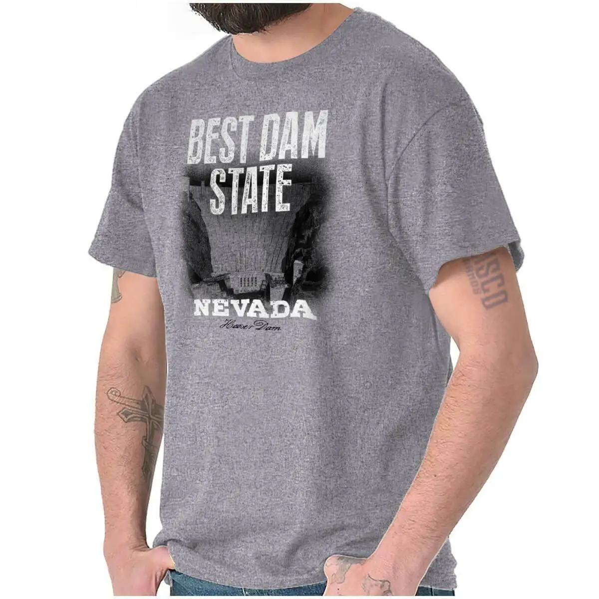 Best Dam State Nevada Hoover Womens or Mens Crewneck T Shirt long or short sleeves